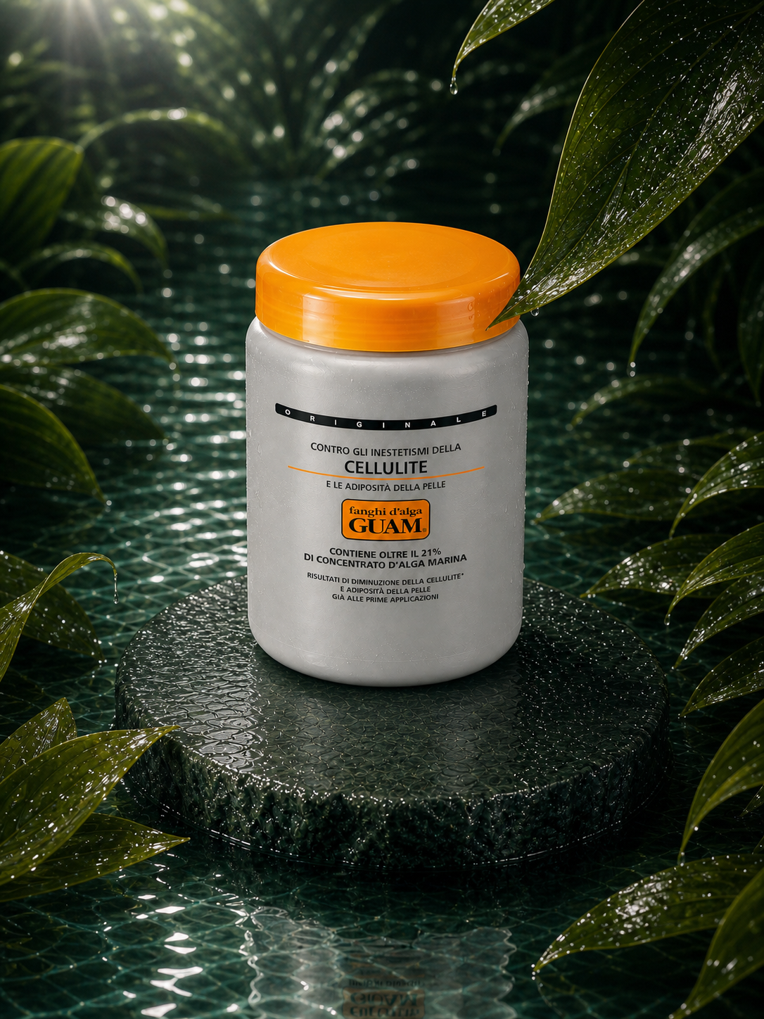 GUAM CLASSIC MUD in a wet botanical setting — elevated view