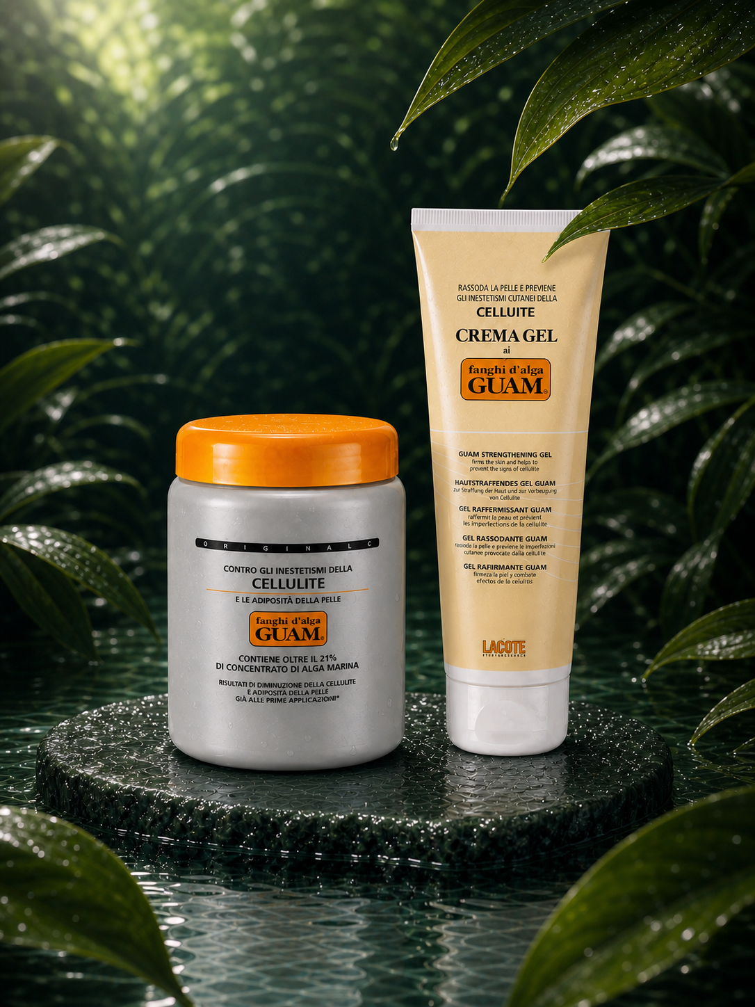 GUAM CLASSIC MUD ECONOMY PACK in a wet botanical setting — close view