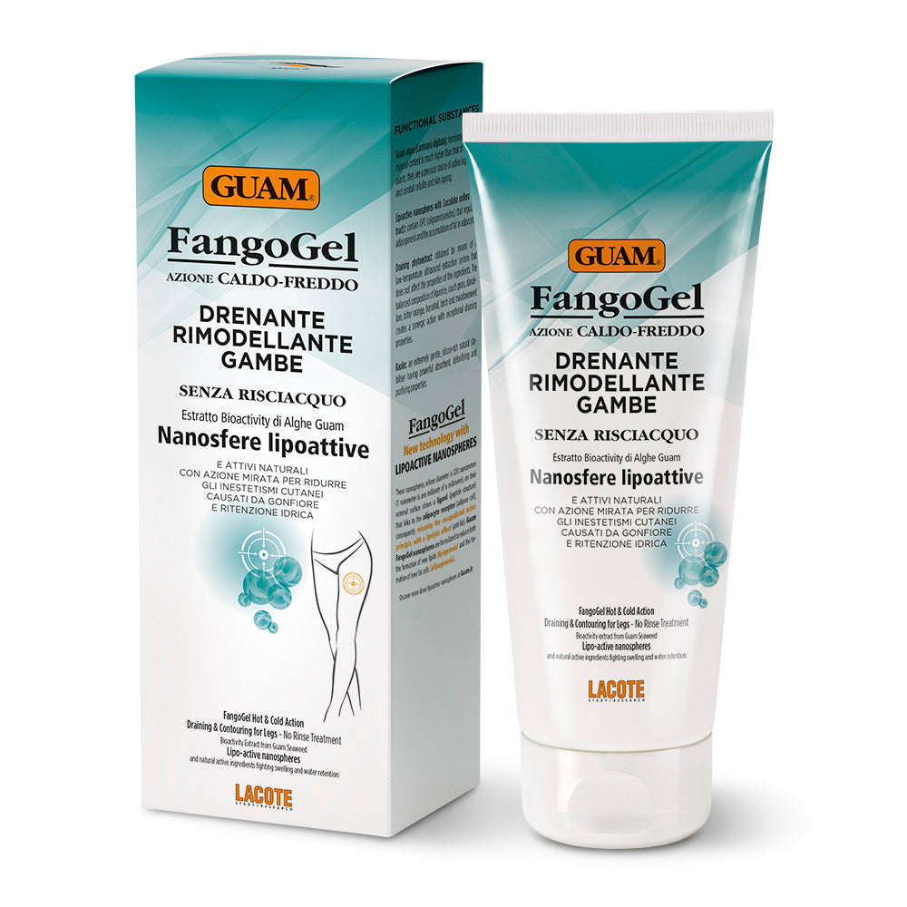 DRAINING & CONTOURING LEG GEL product packaging, 200 g